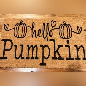 Hello Pumpkin Coir Doormat
